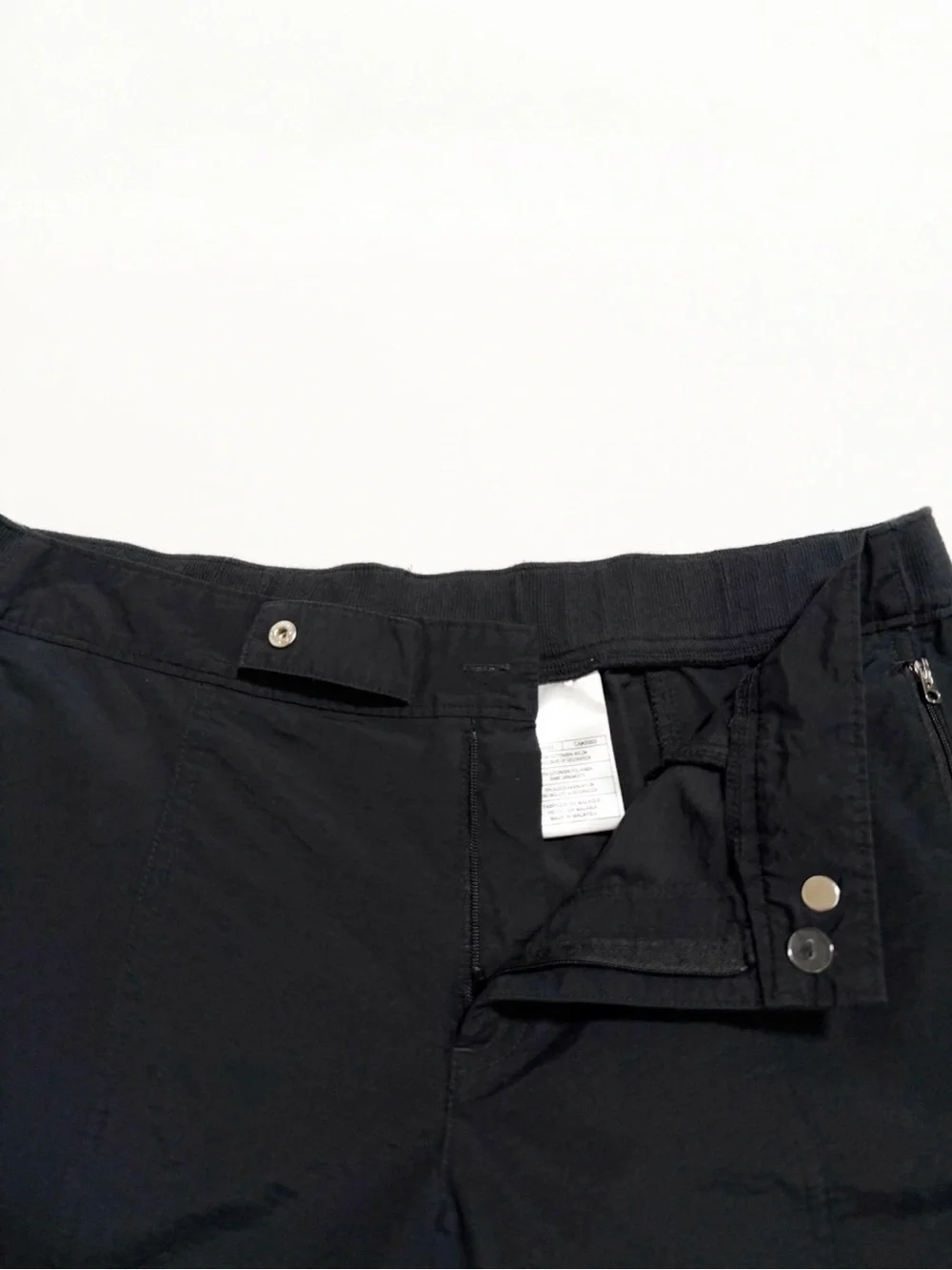 Nike Wide Leg Drawstring Hem Nylon Pants